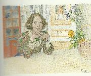 Carl Larsson annastina alkman oil painting